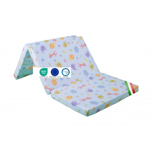 MATERASSINO BABY PIEGHEVOLE AZZURRO MATERASSINO BABY PIEGHEVOLE AZZURRO
