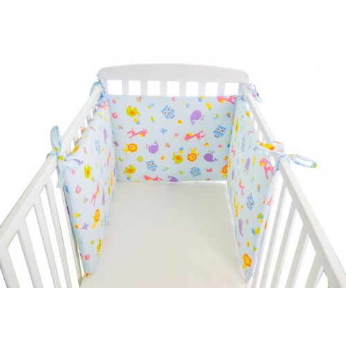 PROTEZIONE LETTINO CULLA NEONATO FANTASIA AZZURRO