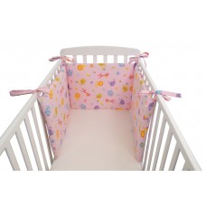 PROTEZIONE LETTINO CULLA NEONATO FANTASIA ROSA