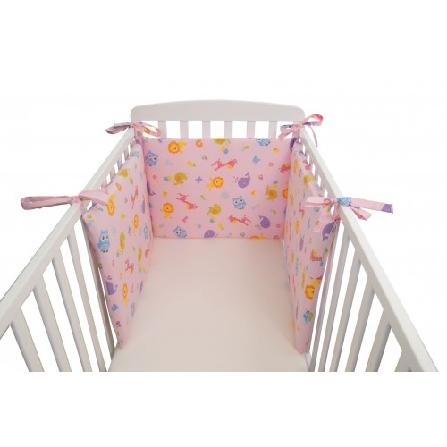 PROTEZIONE LETTINO CULLA NEONATO FANTASIA ROSA